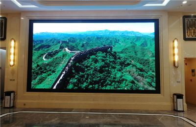 室內P3高清全彩LED顯示屏（安裝地點：恒大長城小鎮售樓處）