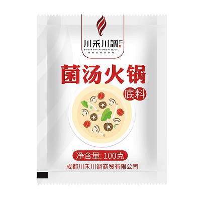 川禾川調菌湯火鍋底料100g鴛鴦鍋煮面米線湯料鍋底餐飲商用批發